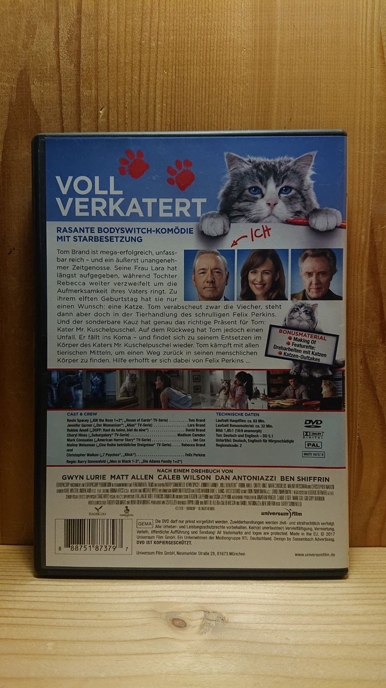 Alle DVDs: VOLL VERKATERT DVD mit Kevin Spacey – Gebraucht aus Wilderswil von Exebub 1