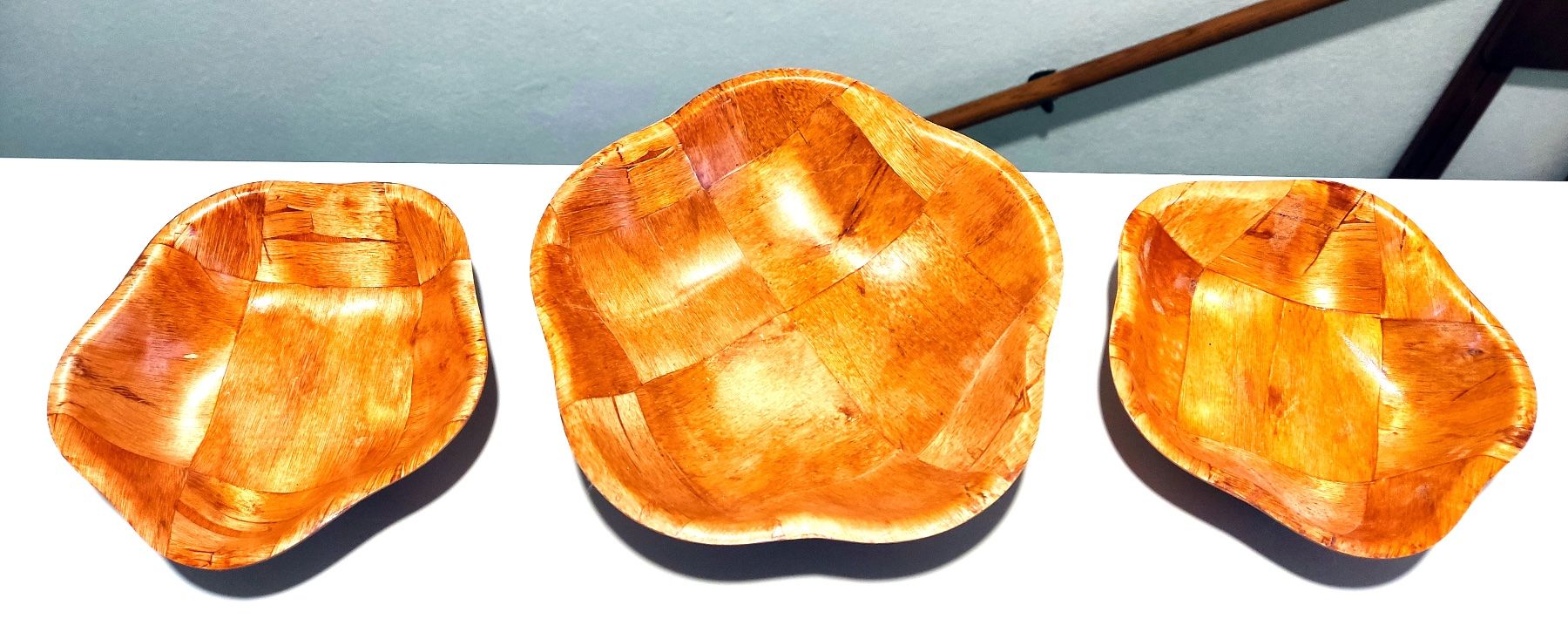 Ciotole: 3x Schüssel aus Holz, Bambus – Usato da Biel/Bienne venduto da AnikaNah