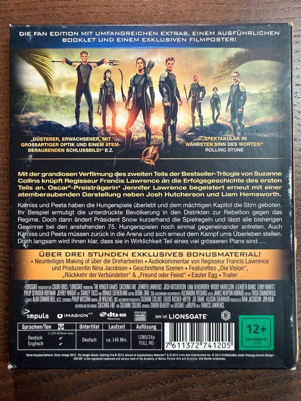 Tous les DVDs: Die Tribute von Panem - Catching Fire – D'occasion à Zürich par Blu-ray_ZH 1