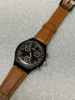 SWATCH*CHRONO*SCB101*CLASSIC BROWN*RARITÄT*NEU*1990*TOP*755