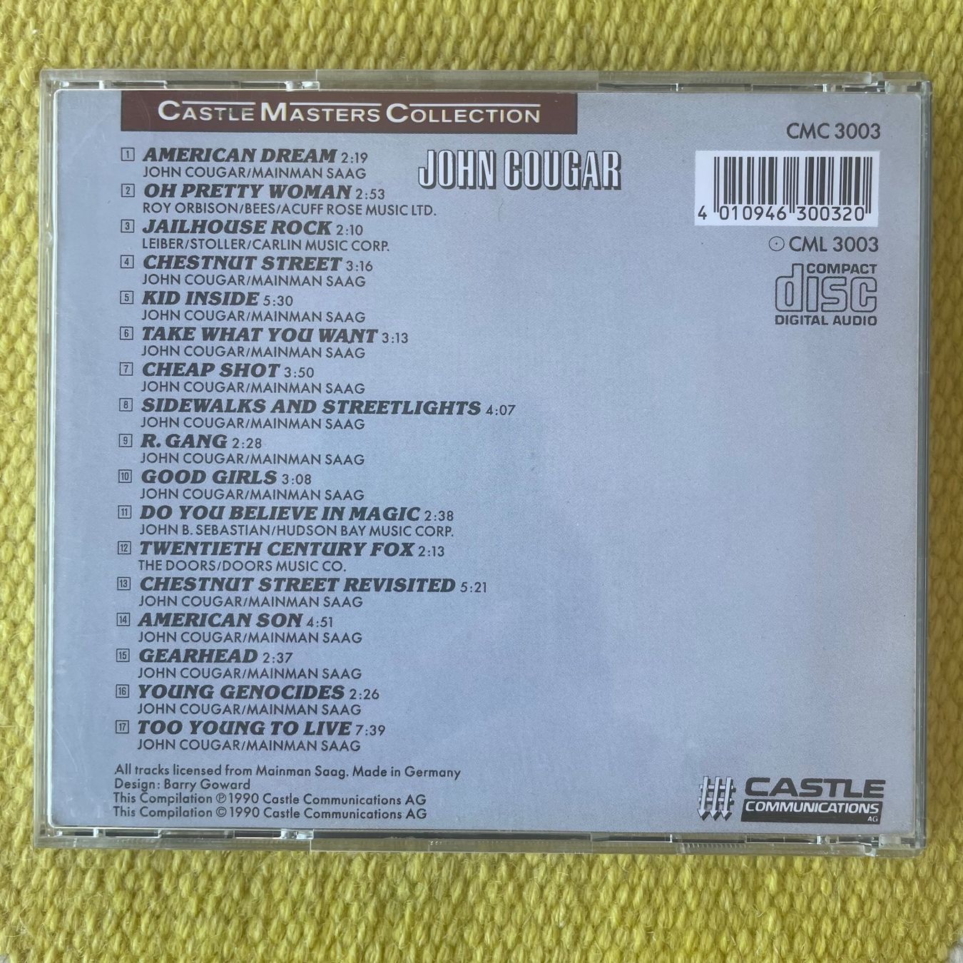 CD: JOHN COUGAR MELLENCAMP-CASTLE MASTERS COLLECTION – Usato da Rorschacherberg venduto da CD-Roli 1