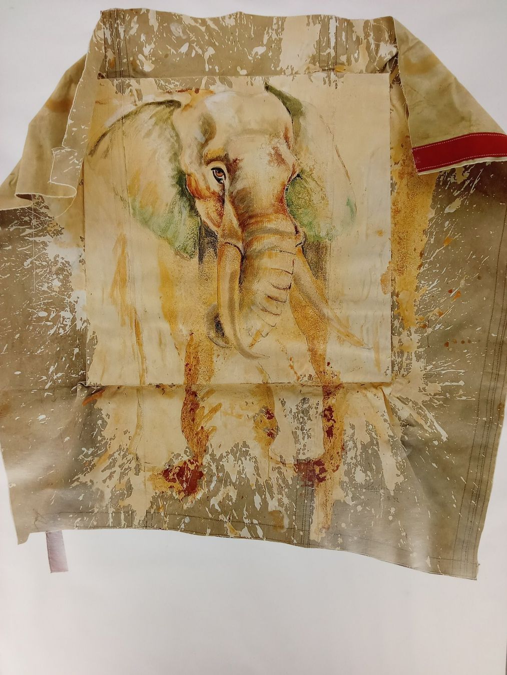Foto & Immagini: Kunstdruck Elefant auf Plache gerahmt – Usato da Suhr venduto da Restwert_Suhr 3