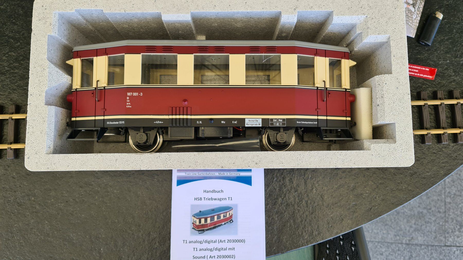 LGB Modelleisenbahnen: Train-Line 2030002 HSB Triebwagen T1 – Neu und originalverpackt aus Anglikon von  7