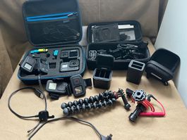 GoPro Kameras Set mit Zubehör gebraucht im Koffer