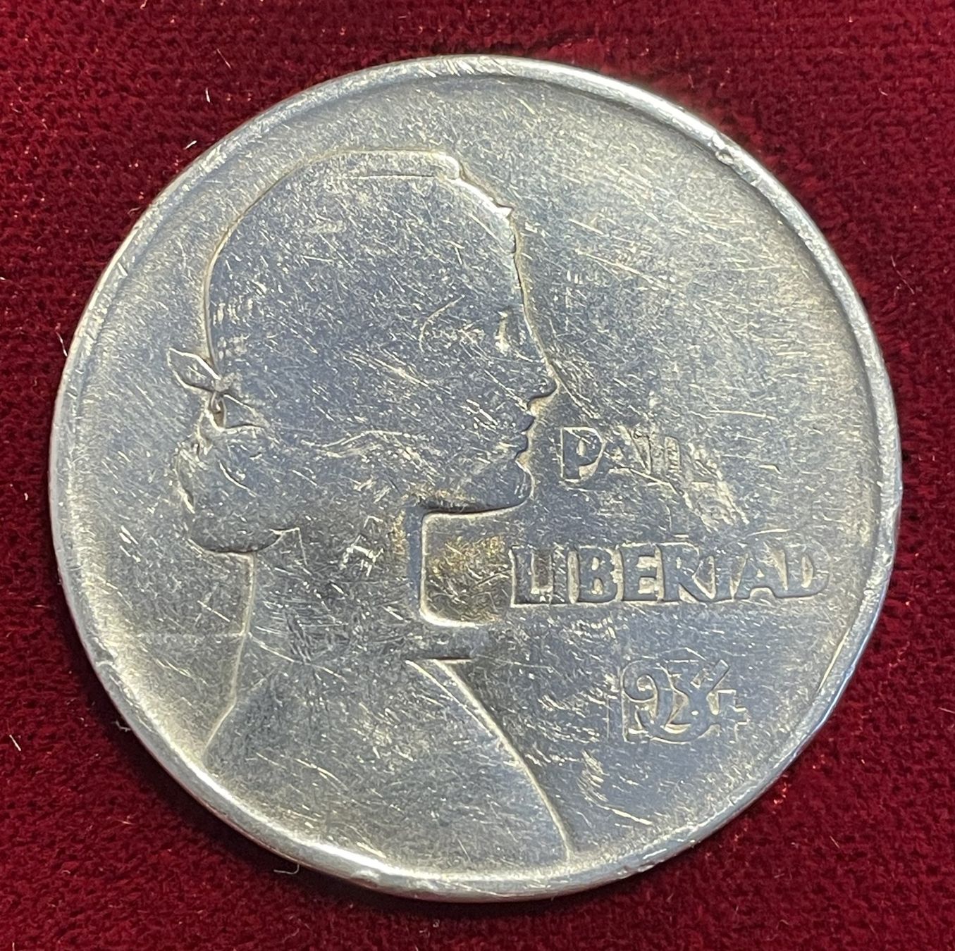Toutes les monnaies: (25) Silber-Peso Kuba 1934 ABC – D'occasion à Aesch BL par masmusgo