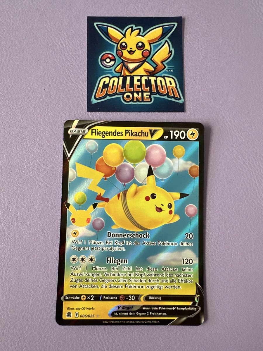 Pokémon Carte collezionabili: Pokemon Fliegendes Pikachu Celebrations 2021 – Nuovo (secondo la descrizione) da Lommiswil venduto da CollectorOne