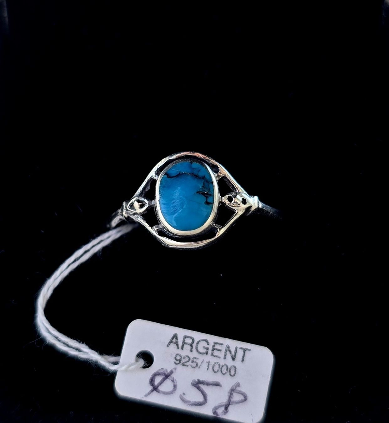 Bagues: Bague Vintage "Oeil de Turquoise" Argent 925 – D'occasion à Basel par ALEXANDER4056