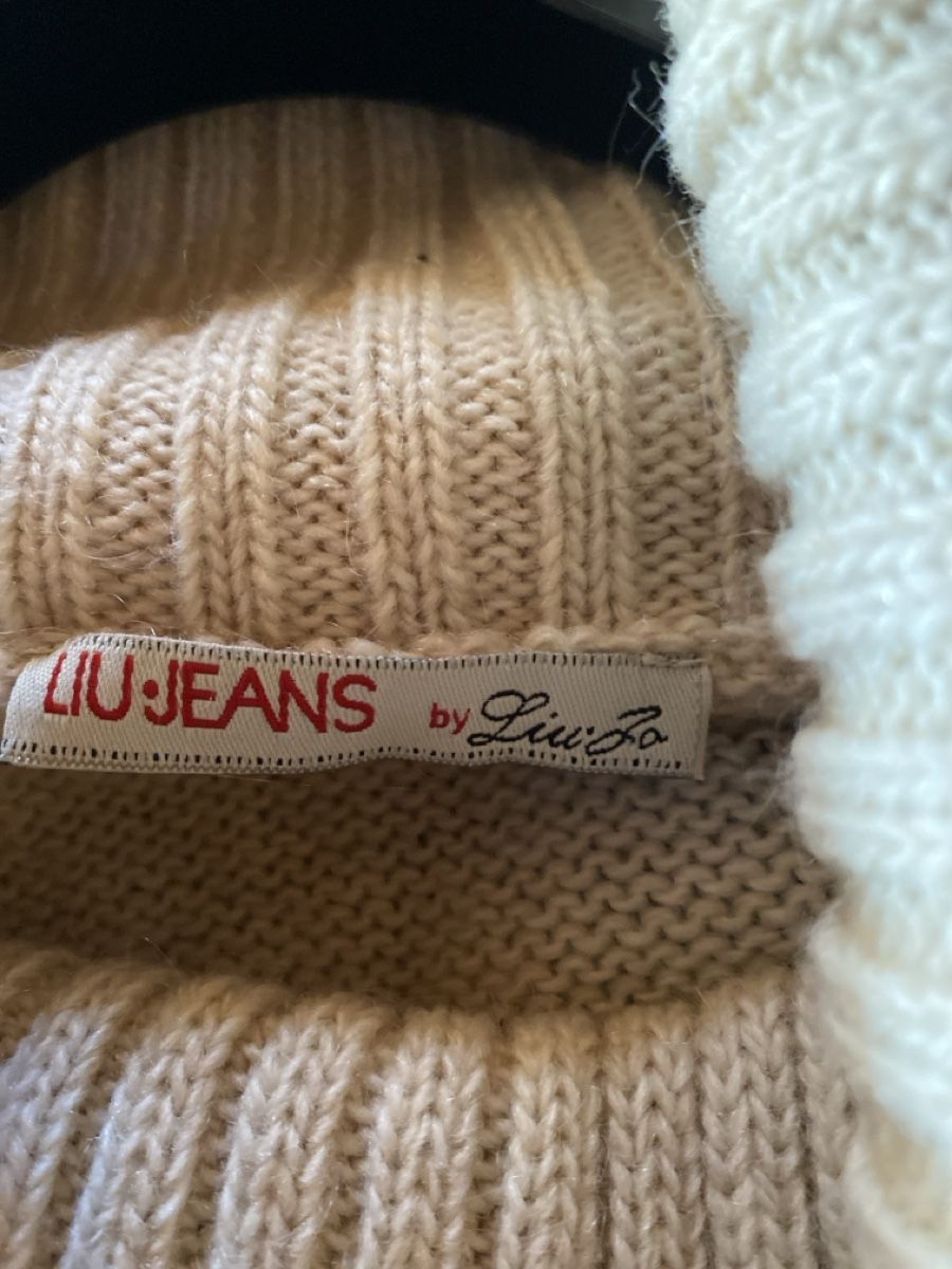 Pulls & Sweat-shirts: Liu Jo Jeans Pullover beige mit Rollkragen kurzarm – D'occasion à Samedan par dim_wd9v 3