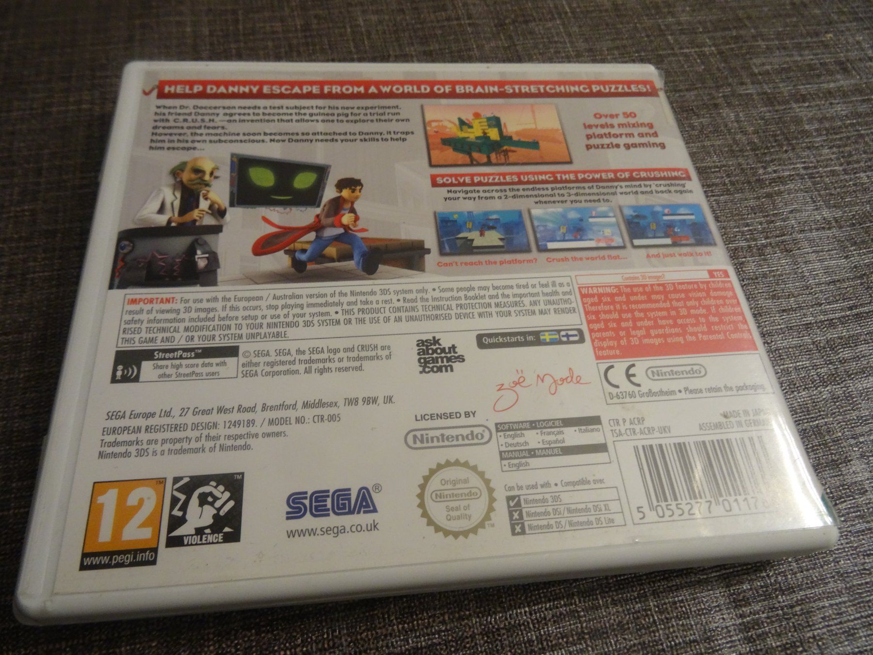 Nintendo Giochi: Crush 3D Nintendo 3DS – Usato da Olten venduto da Disc-Ausverkauf 2