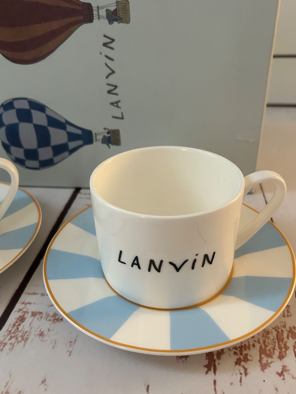 Set di piatti: LANVIN Espresso Tea Cup & Saucer Set 2 Pieces – Nuovo (secondo la descrizione) da Zürich venduto da Ferienan 5
