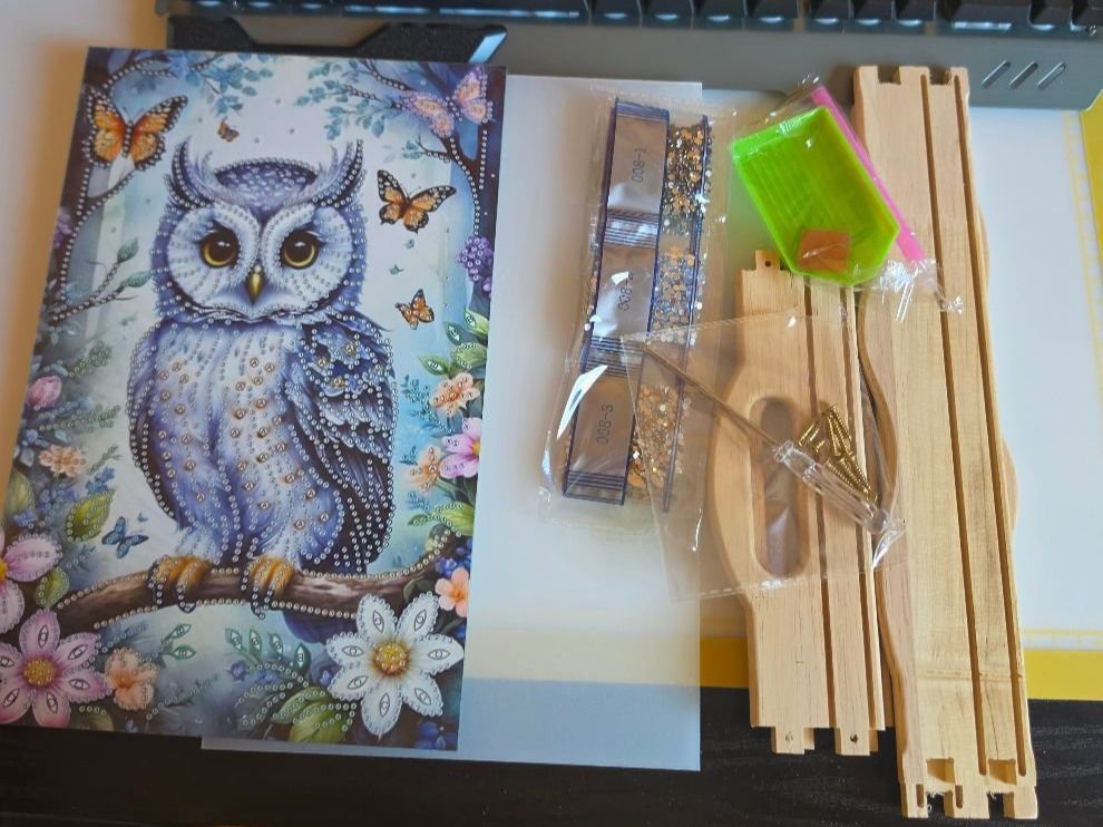 Kits de loisir créatif: DIAMOND PAINTING TABLETT EULE – Neuf avec emballage d'origine à Dintikon par bonita099