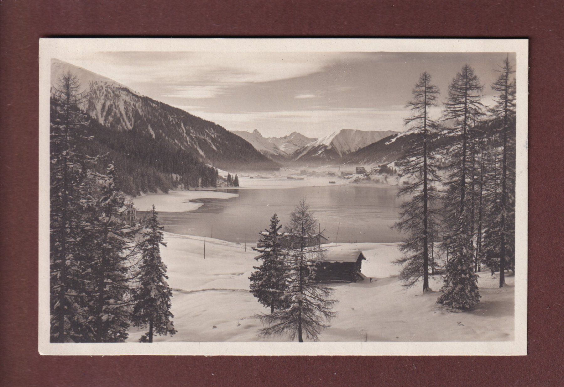 Cartoline postali: Davos - DAVOSERSEE – Usato da Pully venduto da nicecards