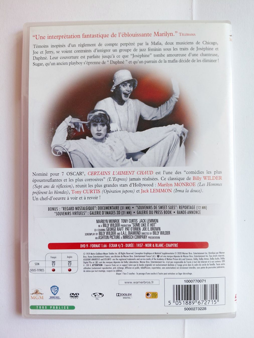 Tutti i DVDs: Certains l'aiment chaud – Usato da Denges venduto da Hellboy10 1