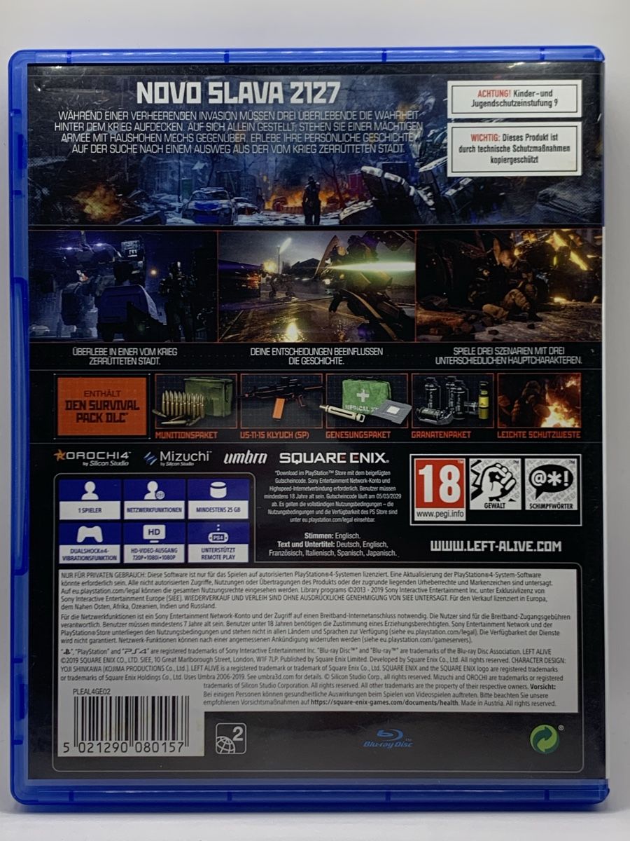 Sony Giochi: Left Alive Day One Edition - PS4 – Usato da Ostermundigen venduto da RG-Collector 1