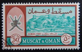 Oman Kat. 102 Type II gest. 1966 Kat. 50 Euro