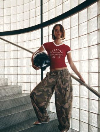🤩STRADIVARIUS NEUE KOLLEKTION CARGO-HOSE CAMOUFLAGE