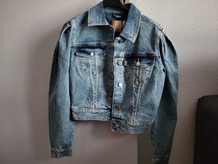 NEUE jeansjacke GUESS gr.xs jacke puffärmel