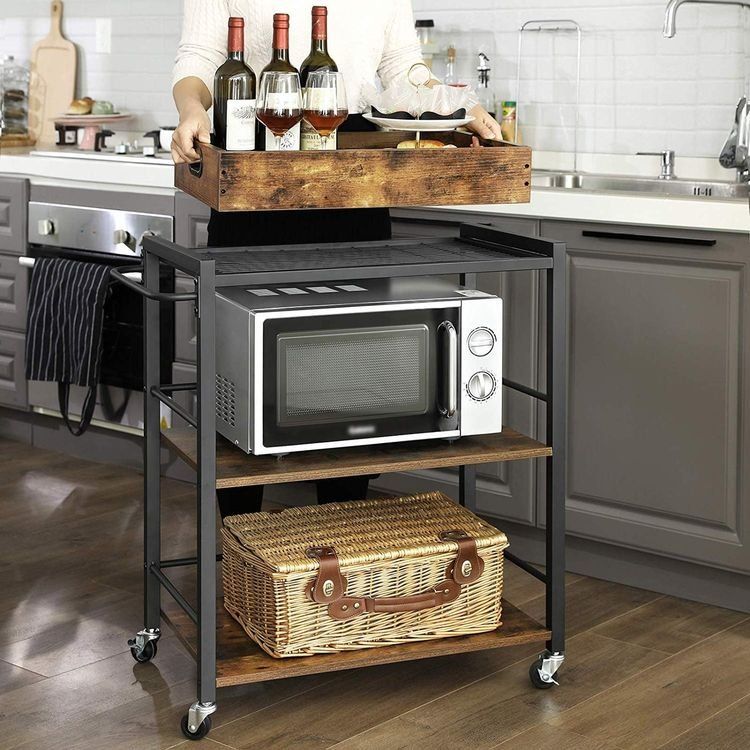 Carrelli di servizio: Servierwagen mit Tablett und Rollen Metallgestell ORVIA – Nuovo e nell'imballaggio originale da Lachen SZ venduto da MAMORU-MOEBEL 2