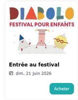 3 billets + spectacle Diabolo Festival Morges 21 juin