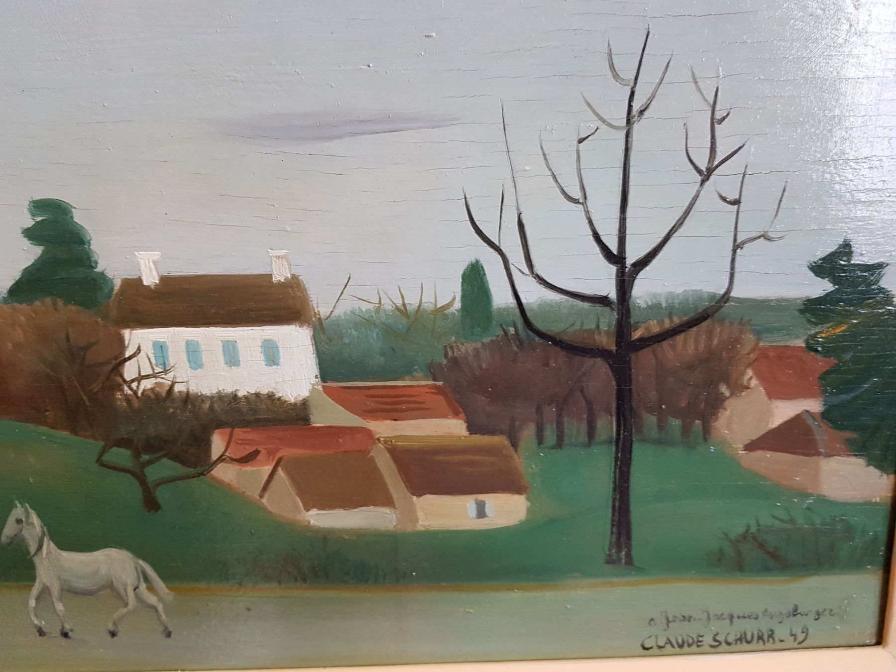 Dipinti: Claude SCHURR, Neauphle-le-Château 1949 – Usato da Lausanne venduto da leneko 3