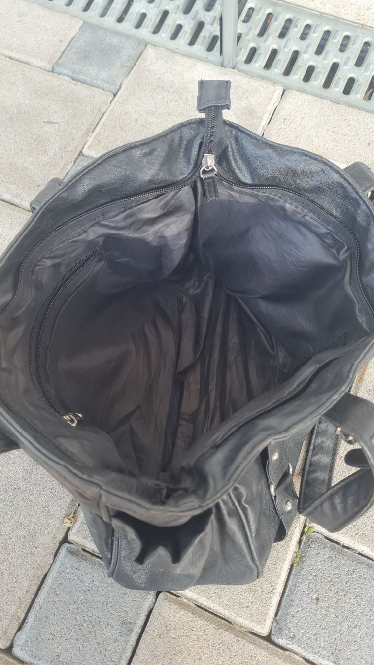 Taschen für Damen: Handtasche / Schwarz-Silber / Damen – Gebraucht aus Safenwil von Husqi2000 4