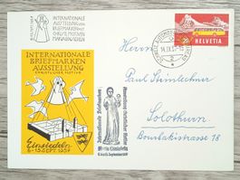 TR107 Enveloppe + Timbre Suisse 1957