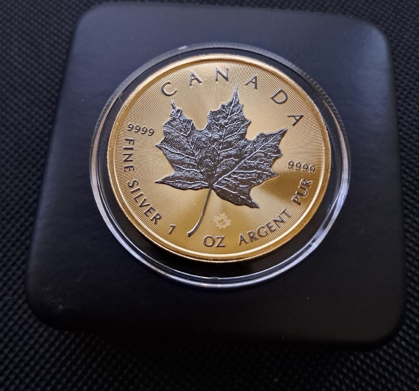 Alle Münzen: 1 OZ Silber Maple Leaf mit Goldveredlung : Auflage: 500 STK – Neu und originalverpackt aus Weinfelden von shopping-island 1