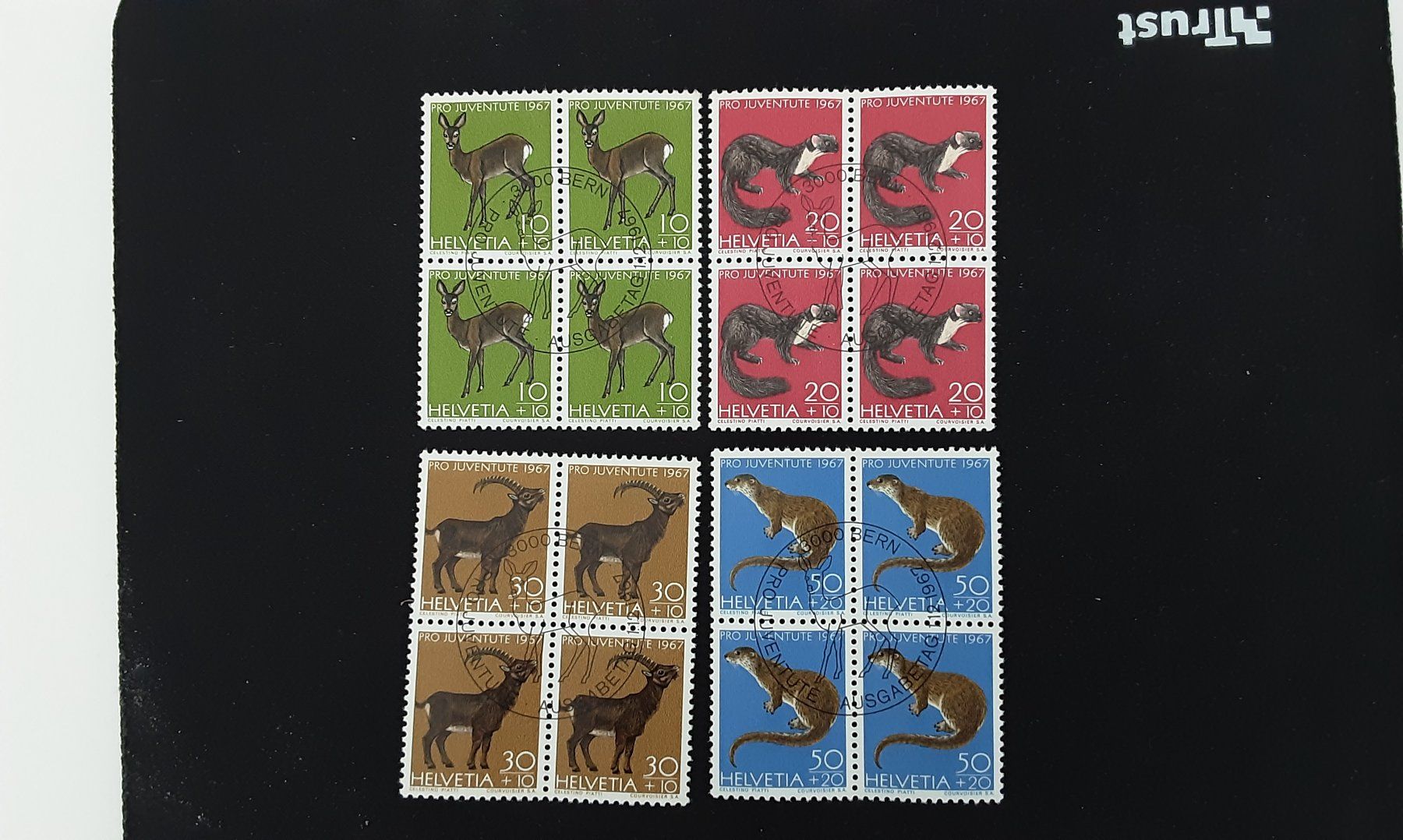 Alle Briefmarken: PRO JUVENTUTE 1967 – Gebraucht aus Stans von Kaelti