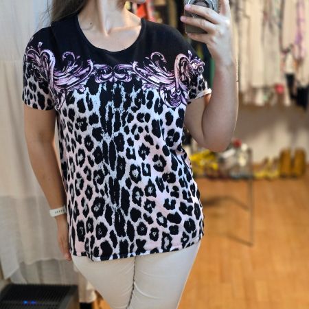 🖤 Ovanti Leo Bluse XL/XXL – Glam Style