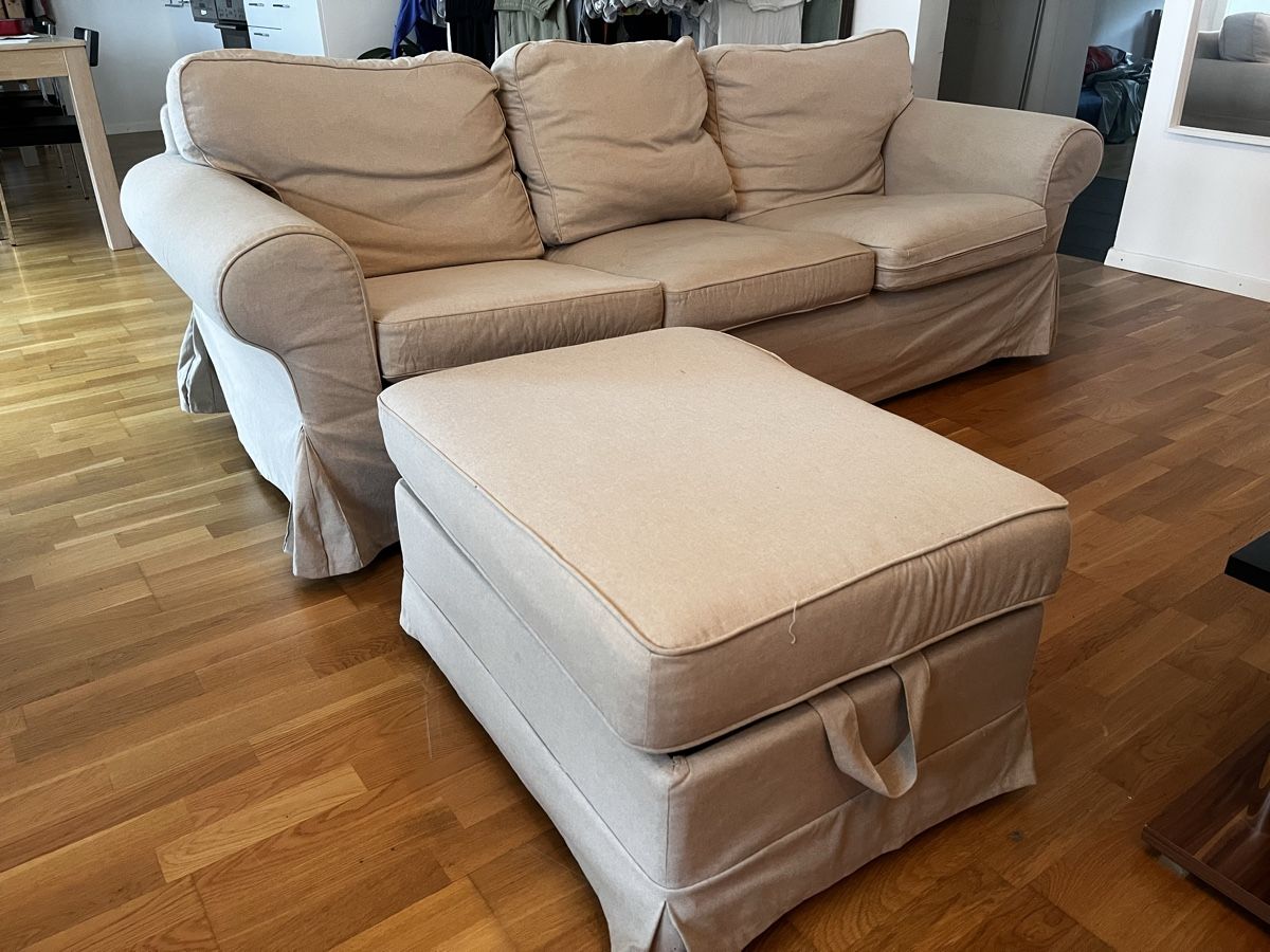 Divani: Beiges Stoffsofa – Usato da Nidau venduto da Schimione