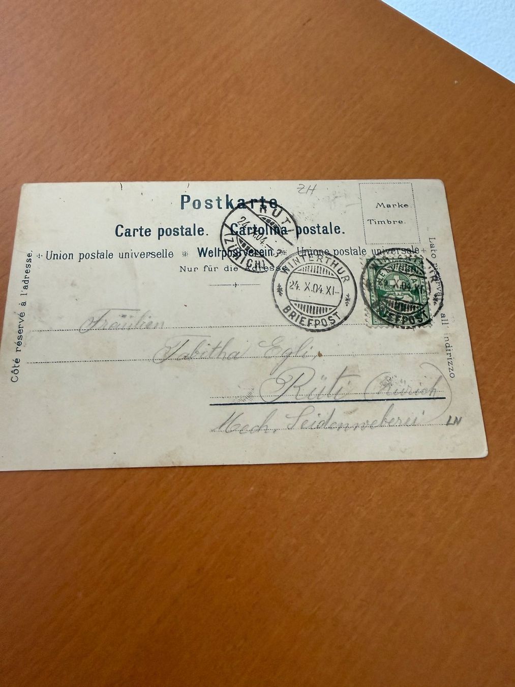 Cartes postales: Winterthur, Gruss aus...., Chromolith – D'occasion à Fehraltorf par bruggin 2