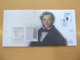 Beleg mit Silber Marken