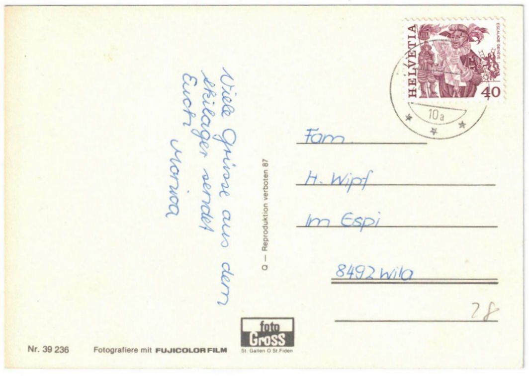 Cartoline postali: Obersaxen - 5 Bild AK – Usato da Binningen venduto da Mountainrider 1