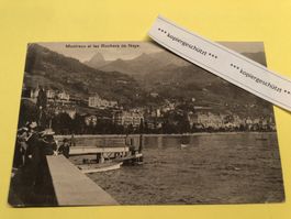 Montreux et le Rochers de Naye, AK, alt 2.4.1907, Montreux