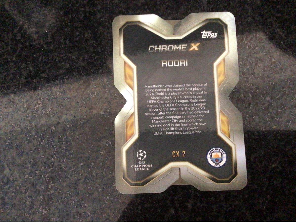Topps Sammelbilder & Trading cards: Rodri chrome shield – Neu (gemäss Beschreibung) aus Brugg AG von Padmini 1