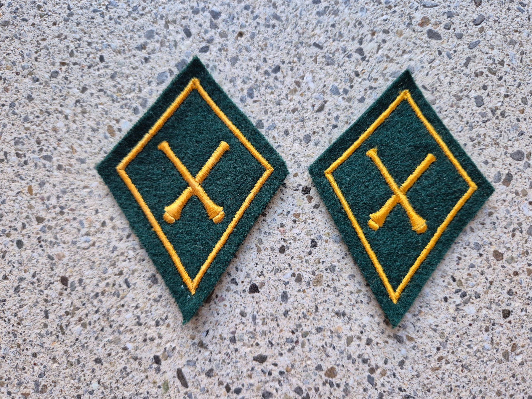 Schweizer Armee Placchette & Badge: *** Kragenspiegel / Kragenpatten *** – Nuovo (secondo la descrizione) da Riedholz venduto da fr_sIruP