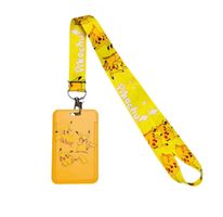 Pokémon Pikachu Lanyard + Ausweishalter Gelb Neu