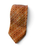 Louis Vuitton Krawatte Seide Orange Monogram Original