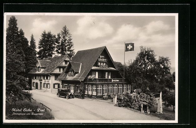Cartes postales: Immensee am Zugersee, Hotel Eiche-Post – D'occasion à Berlin par bartko-reher