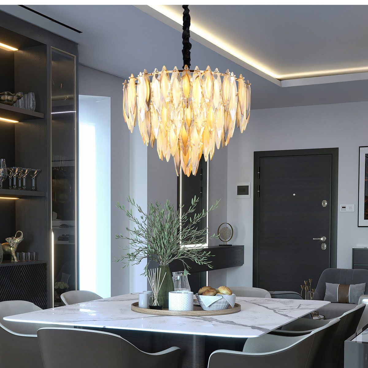 Lampadari & plafoniere: Pendelleuchte, Kronleuchter, 60 cm Ø – Nuovo (secondo la descrizione) da Kreuzlingen venduto da Smart-Light 4