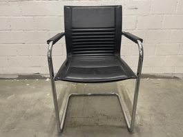 Artcollection Freischwinger Stuhl in schwarz