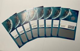 Swiss Crypto stamp 1.0, ID 1 - 8 mit NFT ET-Vollstempel
