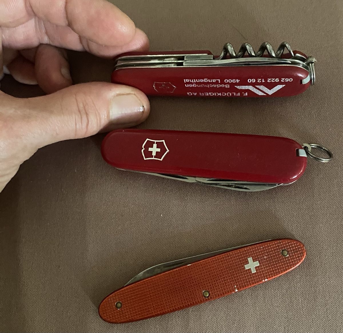 Coltelli tascabile: schweizer Sackmesser 3 verschiedene  – Usato da Langenthal venduto da flower101 1