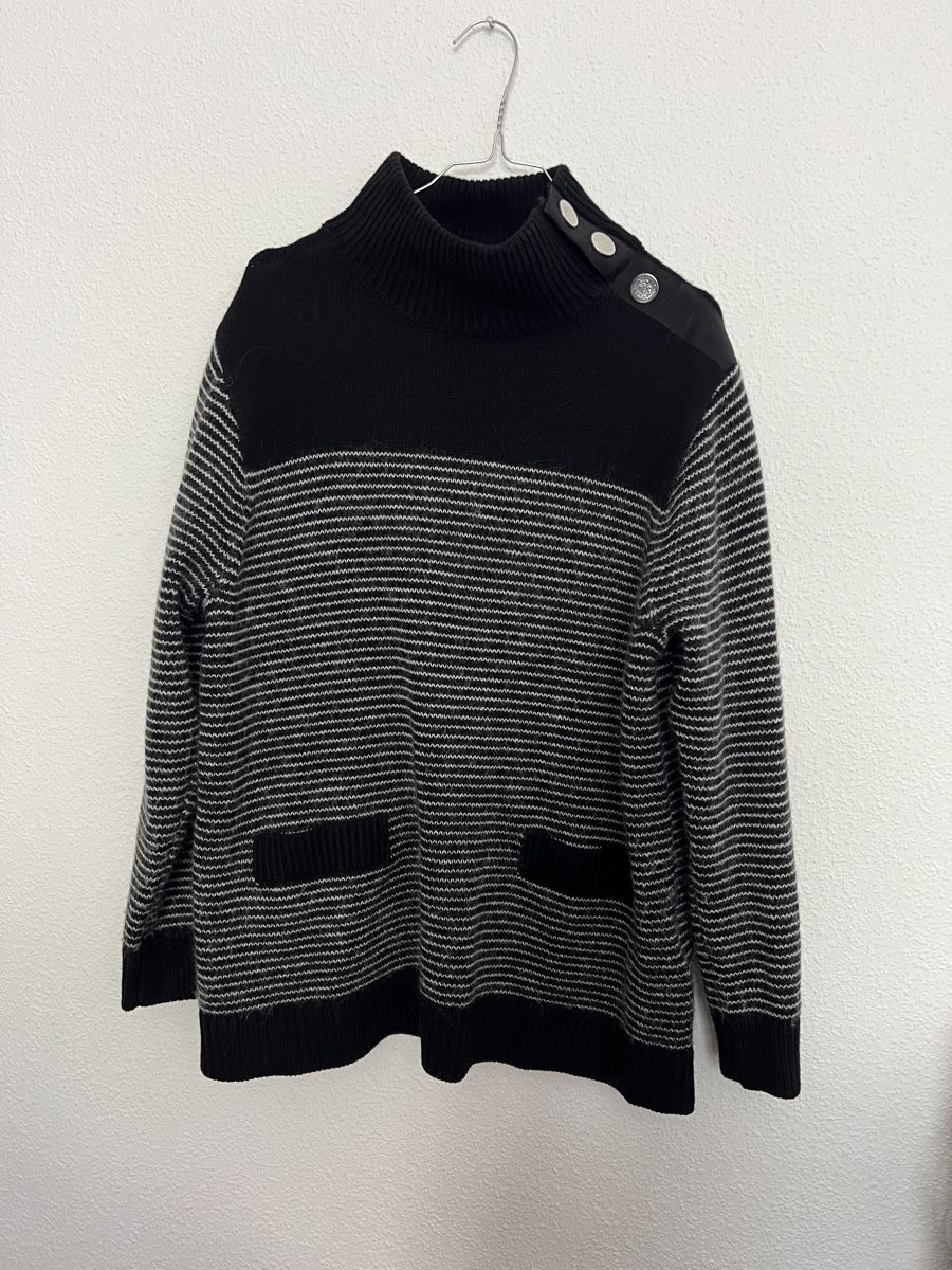 Claudie Pierlot Pullover & Sweatshirts: Pull Claudie Pierlot rayé noir/gris - Taille 3 – Gebraucht aus Montreux von ZeAe 2