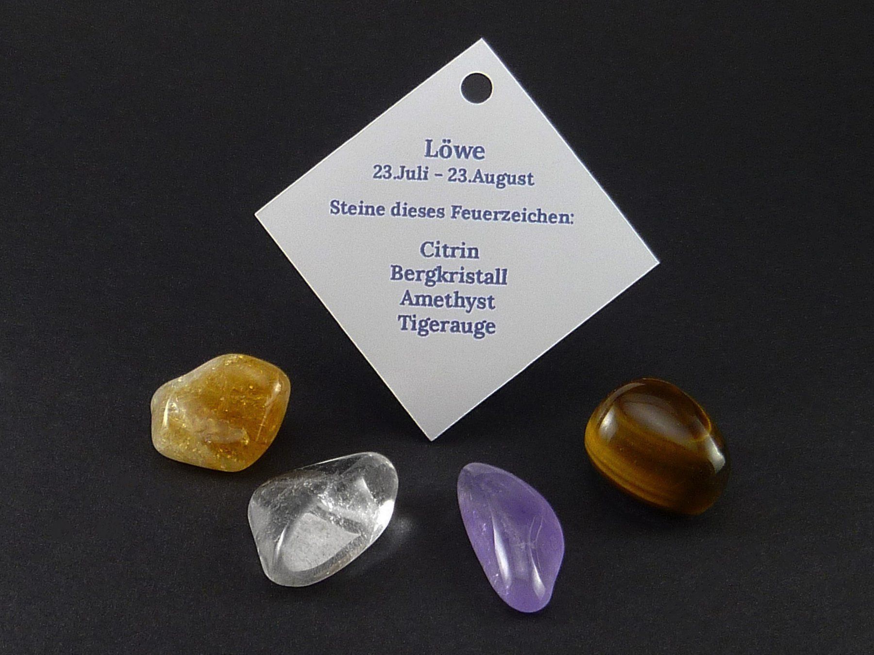 Minerali & Pietre curative: Sternzeichen Steine Löwe/Lion – Nuovo e nell'imballaggio originale da Meilen venduto da StoneGarden 1