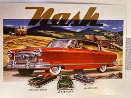 Carte postale ancienne Nash Ambassador Airflyte 1953!