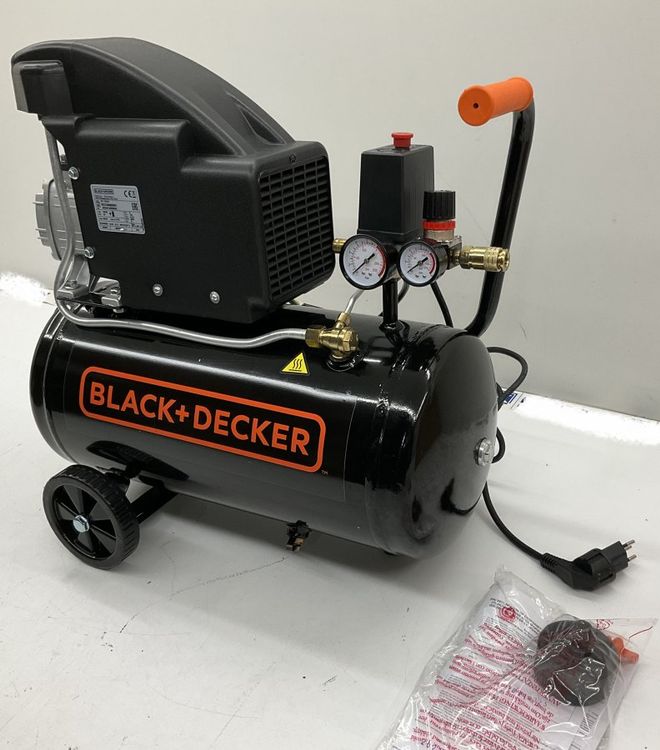 Compresseur D'air Black+Decker 50 L - Sans Huile, Débit 222 L/min, Pression Max 10 Bar