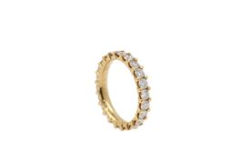Alliance Ring 1.7ct NEU 18K Gelbgold Grösse 50 *S2875