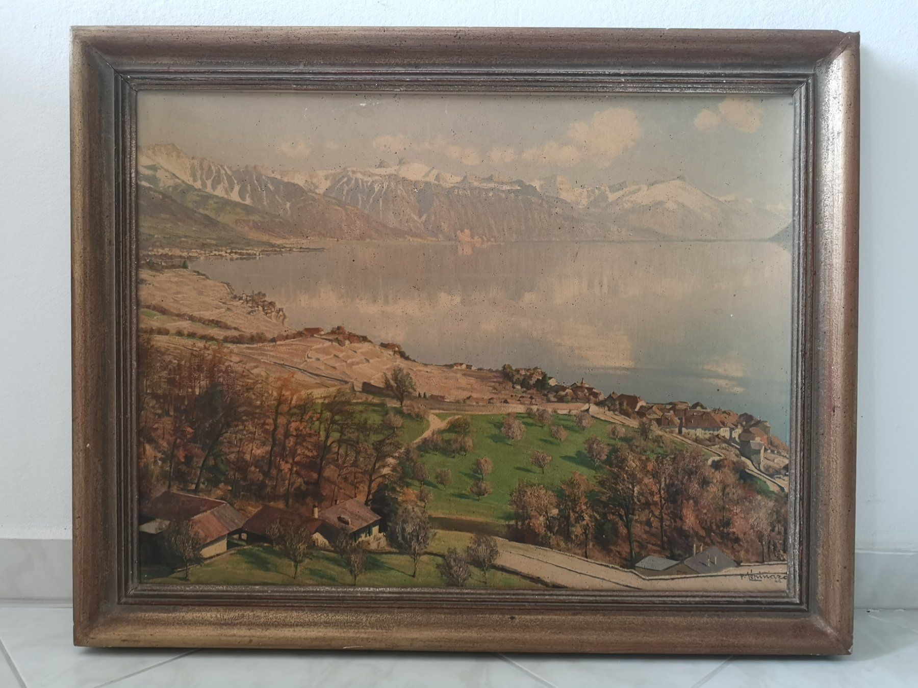Dipinti: Paul Lépinard-Le Lavaux-1945 – Usato da Vaumarcus venduto da Arte-Lovers
