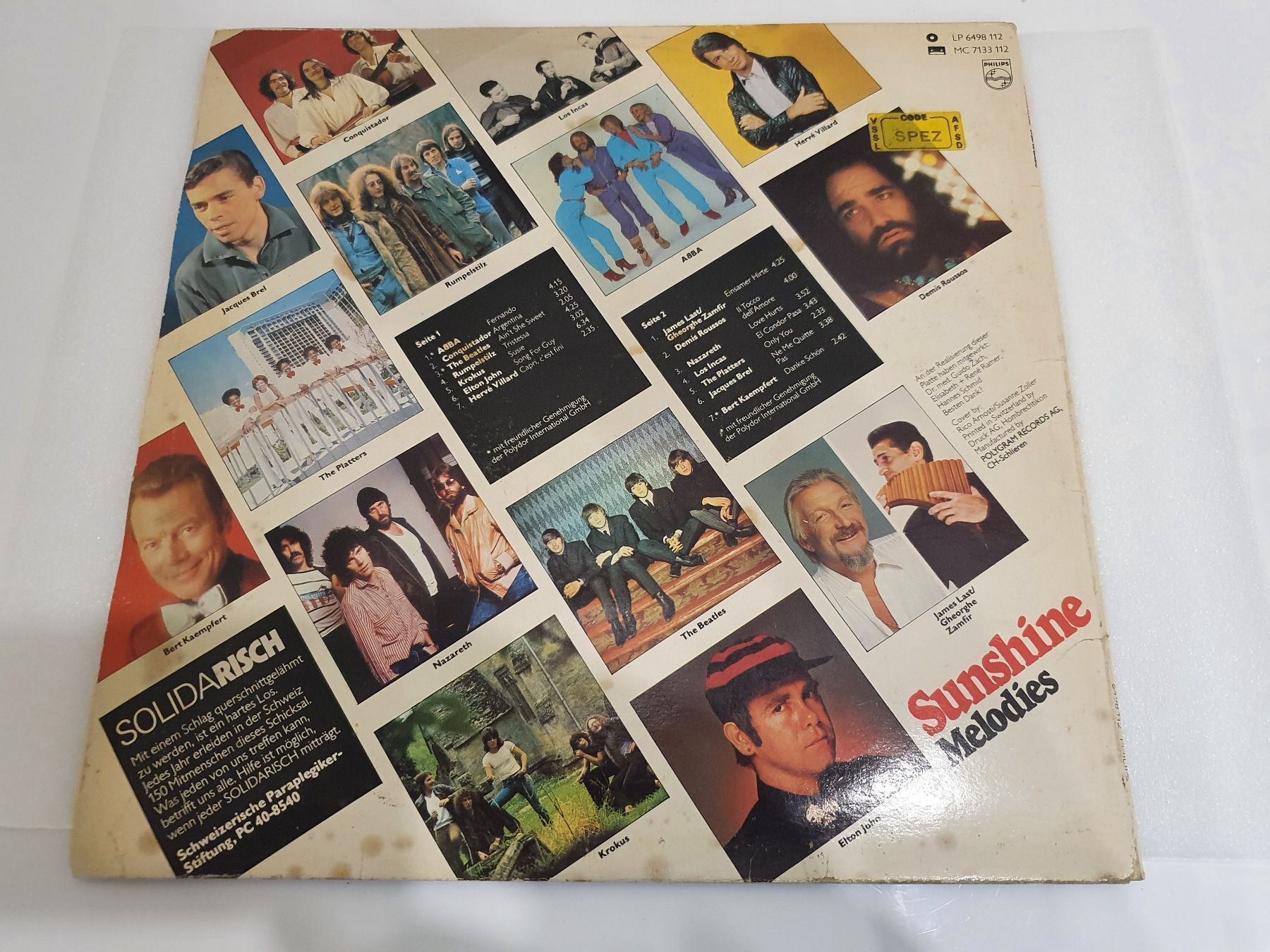 Schallplatten: Sunshine Melodies – Gebraucht aus Uster von Vinyl-Leidenschaft 1